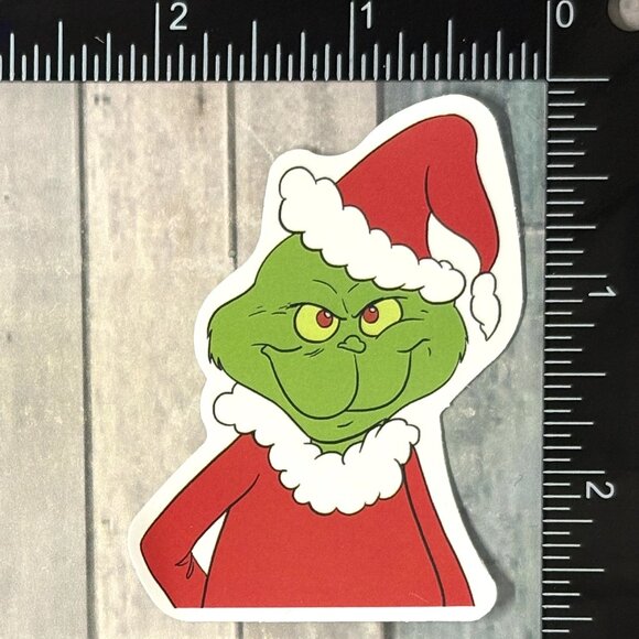 🌀10/$10🌀 Mean One Grinch Christmas Reusable Waterproof Vinyl Sticker - Picture 1 of 1